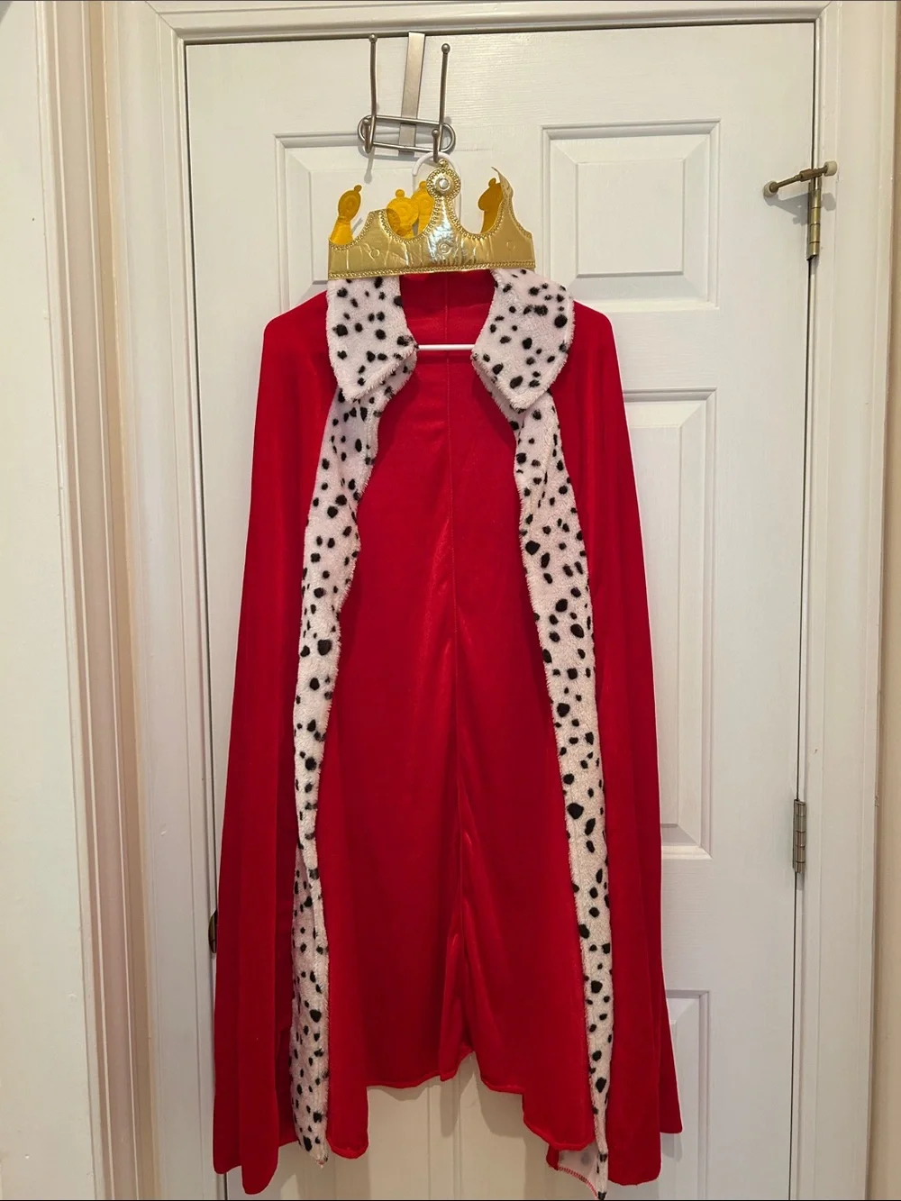 Kids Costume- royal cape with crown